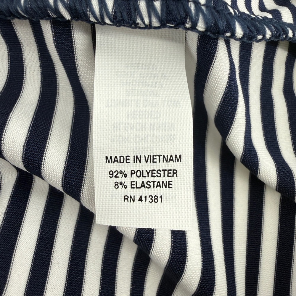RLX Ralph Lauren Mens Striped Performance Golf Polo Shirt Navy White Large - Picture 4 of 10